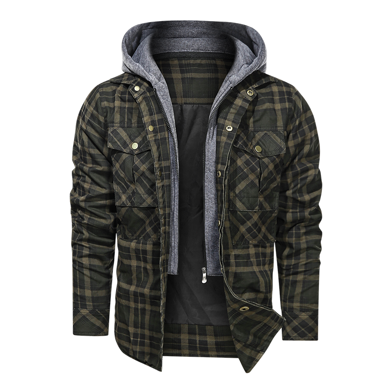 Warm Fleece Thick Winter Detachable Hoody Jacket