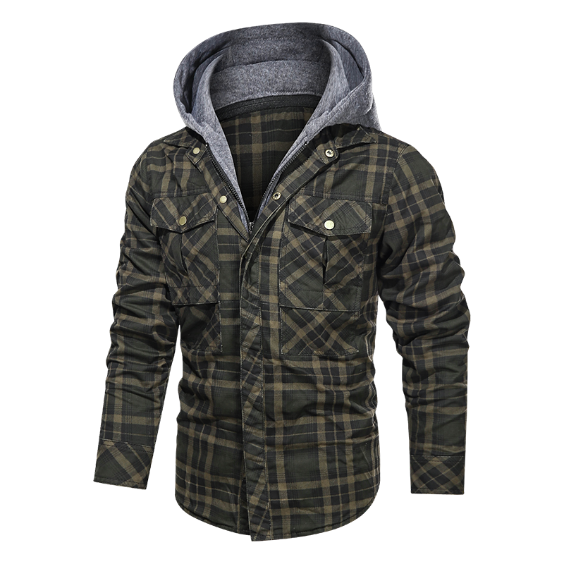 Warm Fleece Thick Winter Detachable Hoody Jacket