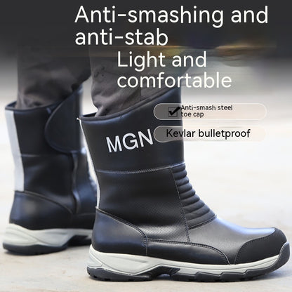 Steel Toe Protection Waterproof Work Boot / Anti-smashing And Safety Shoes