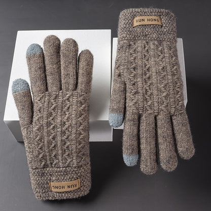 Cold Protection Thick Touch Screen Fleece-lined Gloves