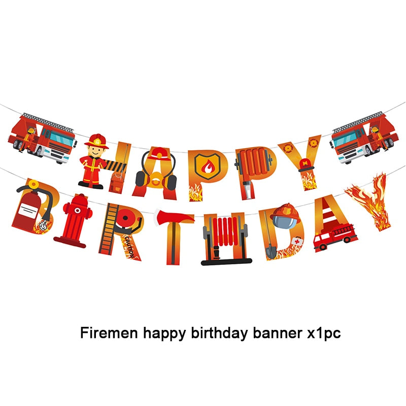 Construction Equipment Decorations  /  Disposable Tableware Set /  Cupcake Toppers /  Banners, Balloons