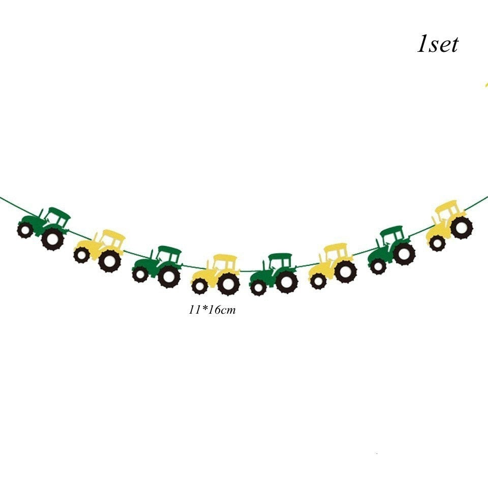 Excavator Cupcake Topper /  Construction Tractor Cake Topper / Table Decor Birthday Party / Party Supplies