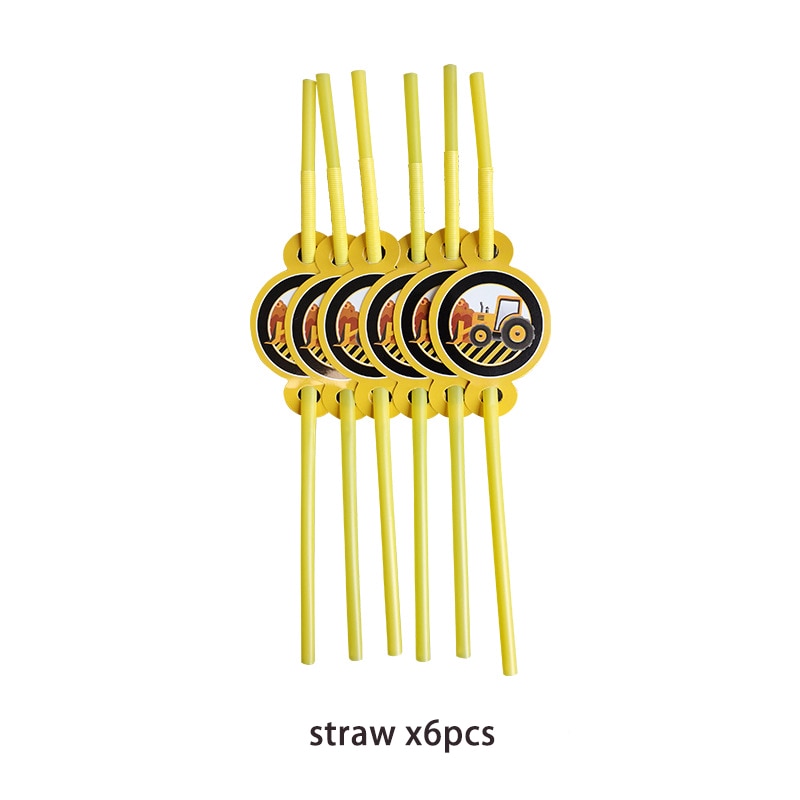 Construction Equipment Decorations  /  Disposable Tableware Set /  Cupcake Toppers /  Banners, Balloons