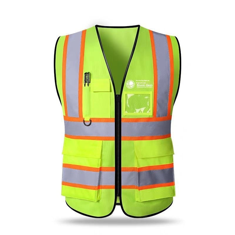 Multi-pocket Building and Construction High Visibility Safety Vest