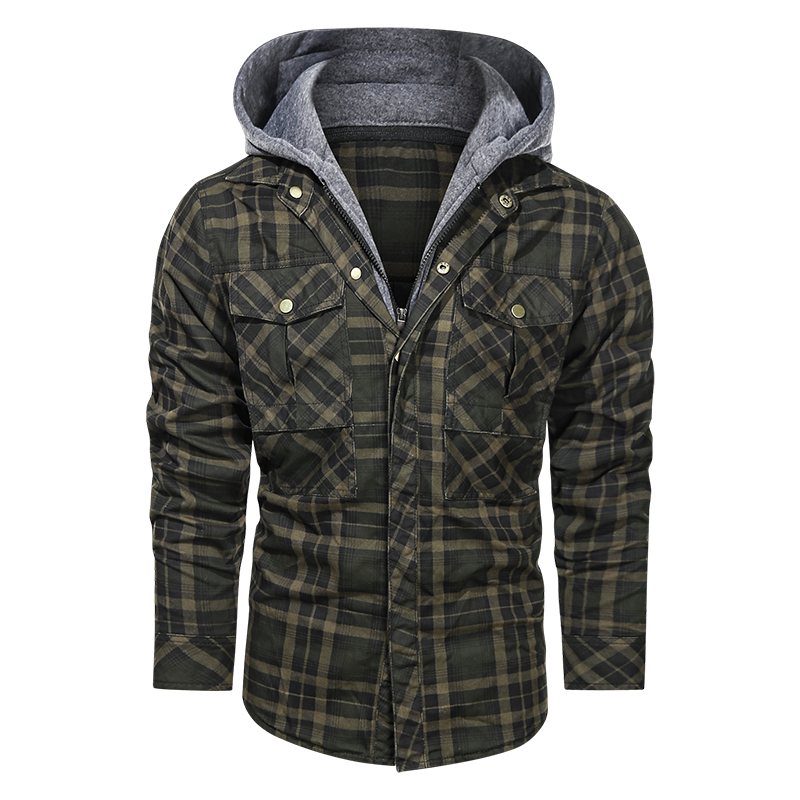 Warm Fleece Thick Winter Detachable Hoody Jacket