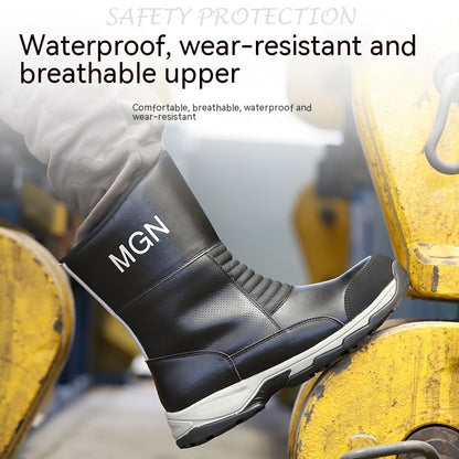 Steel Toe Protection Waterproof Work Boot / Anti-smashing And Safety Shoes