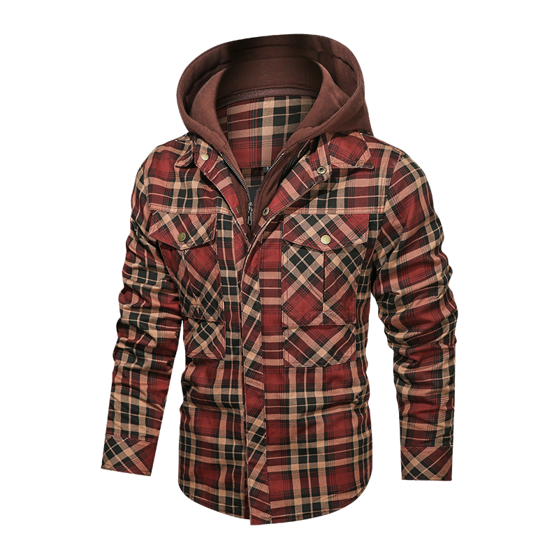 Warm Fleece Thick Winter Detachable Hoody Jacket