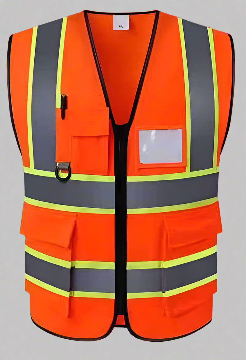 Multi-pocket Building and Construction High Visibility Safety Vest