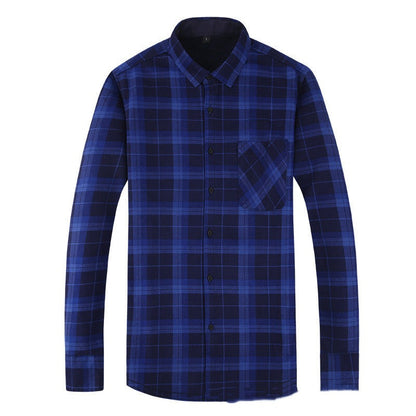 Wool Leisure Warm Plaid Shirt Jacket
